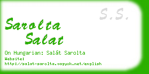 sarolta salat business card